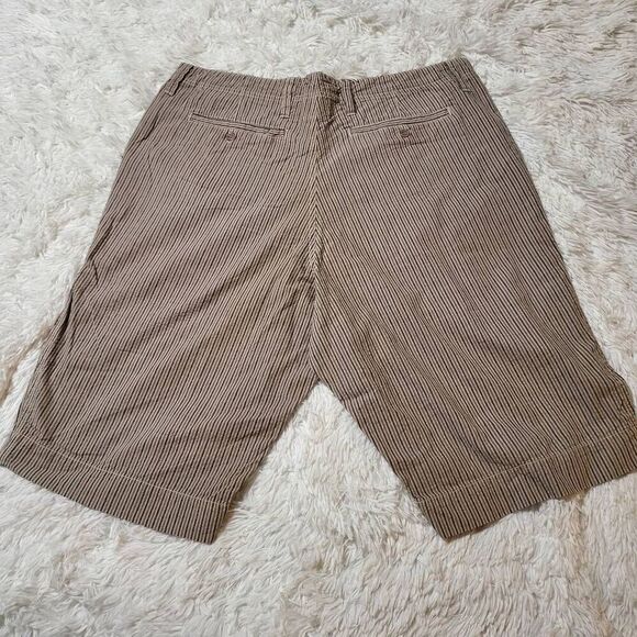Weekendz off men tan stripe texture short 36x13 - Picture 4 of 4